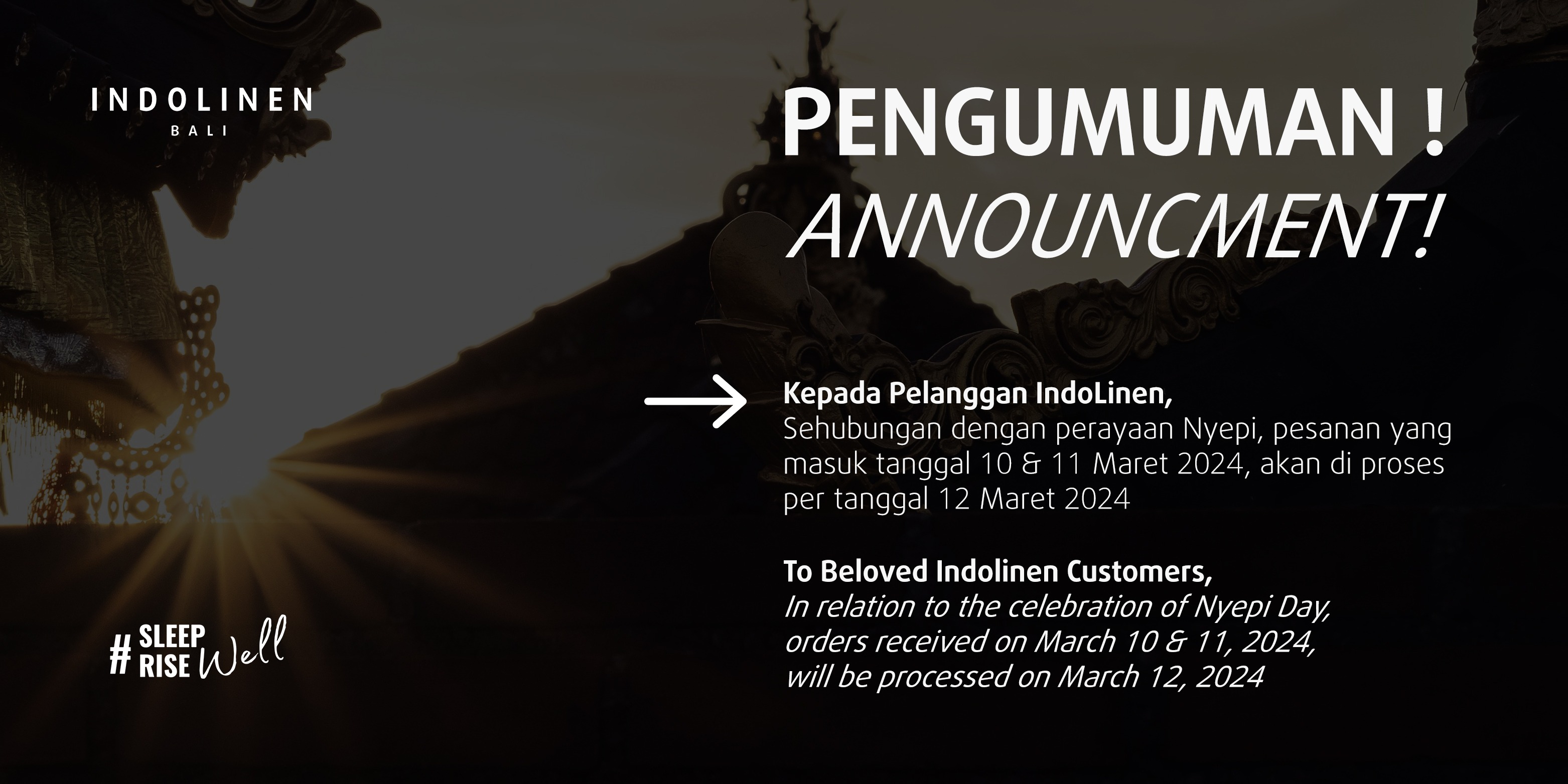 INFO JADWAL STORE SELAMA NYEPI