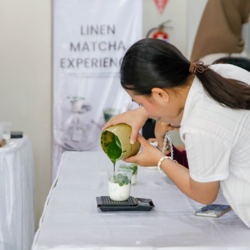 Ruang Tenang di Tengah Kesibukan: Linen Matcha Experience Indolinen x Noraku