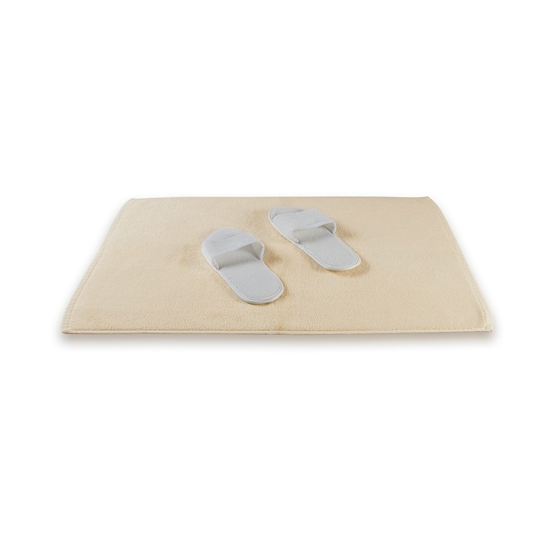 IndoLinen Bath Mat Plain Camel