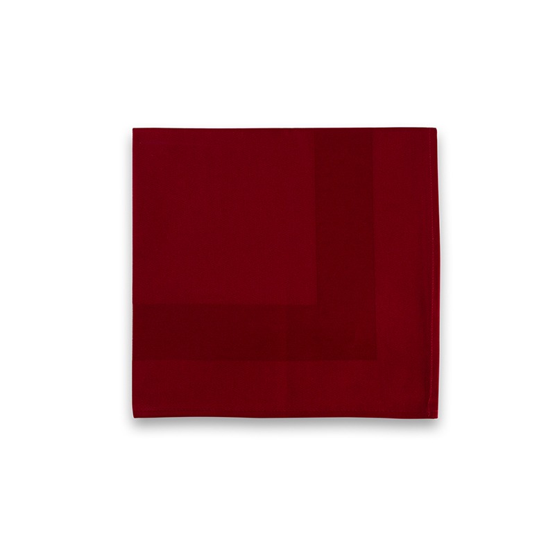 Napkin Damask Frame Maroon - 50x50cm