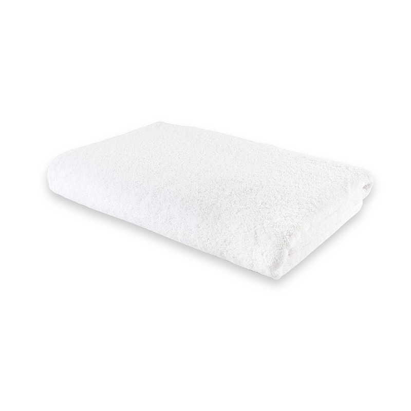 Bath Towel Plain White  - 68x140cm